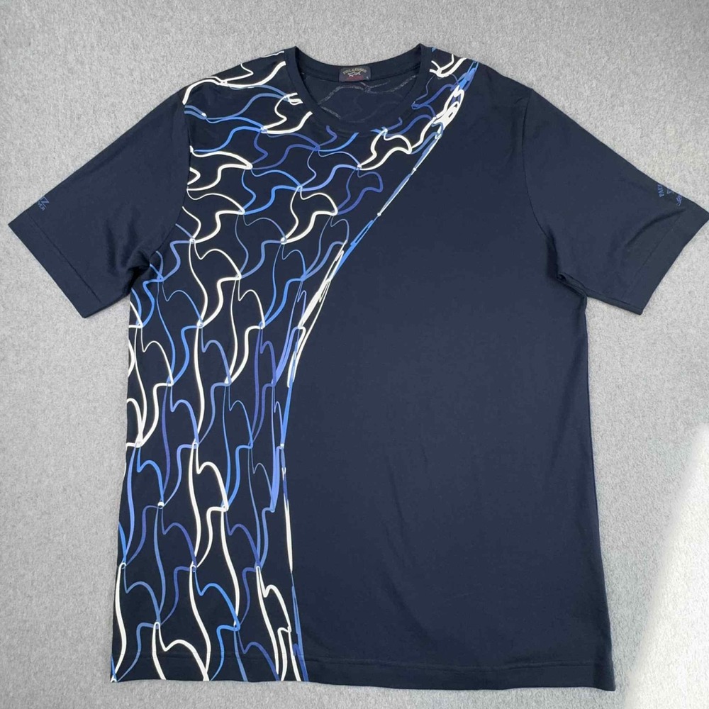 Paul & Shark x Moritz Waldemeyer Yachting Graphic Luxury T-Shirt Size XL Italy